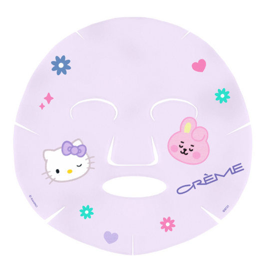 Hello Kitty & BT21 (COOKY) Clear Cutie Printed Essence Sheet Mask