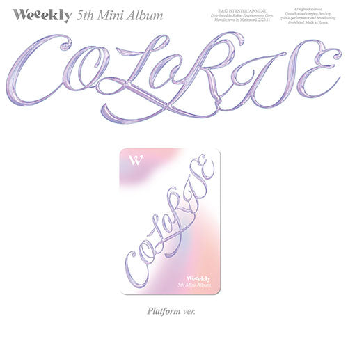 Weeekly - 5th Mini Album [ColoRise] (Platform Ver.)