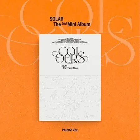 MAMAMOO SOLAR (솔라) - 2ND MINI ALBUM COLOURS (PALETTE VER.)