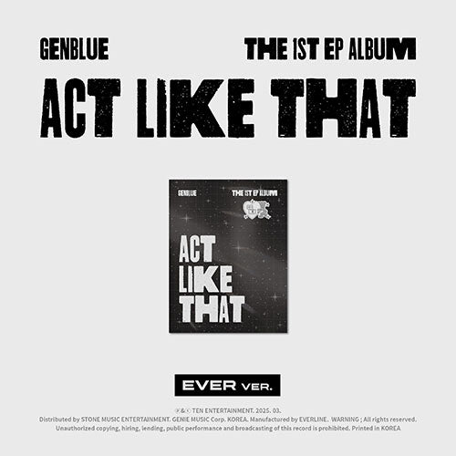 GENBLUE - 1st EP ACT LIKE THAT (EVER MUSIC VER.)