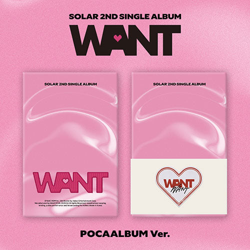 SOLAR - 2nd Single Album WANT (POCAALBUM Ver.)