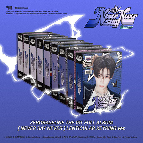 ZEROBASEONE - The 1st Full Album [NEVER SAY NEVER] (Lenticular Keyring Ver.)