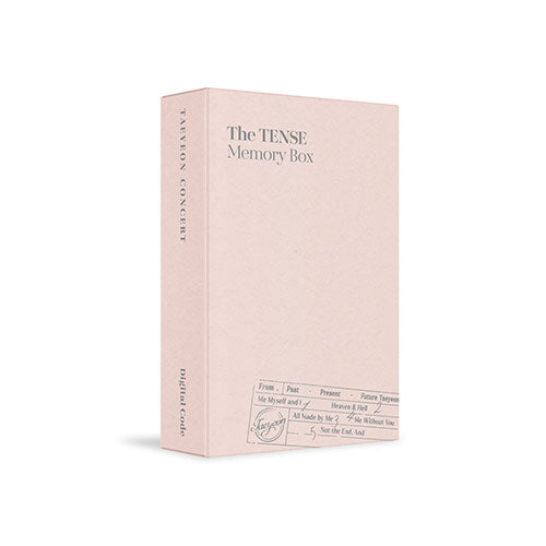 TAEYEON CONCERT [The TENSE Memory Box] Digital Code