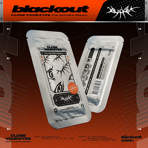 CLOSE YOUR EYES - The 3rd Mini Album [blackout] (ticket ver.)