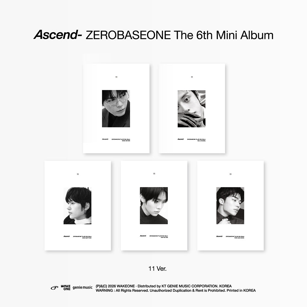 ZEROBASEONE - Ascend- [6th Mini Album - 11 Ver.]