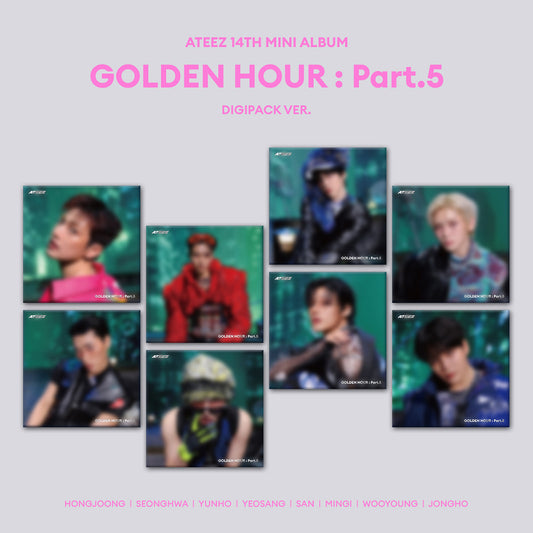 [PRE-ORDER] ATEEZ - GOLDEN HOUR : Part.5 [14th Mini Album - Digipack Ver.]