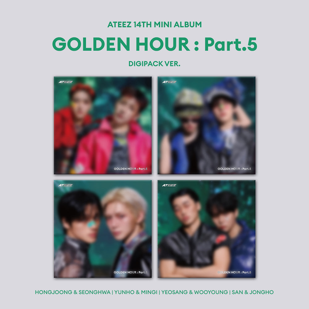 [PRE-ORDER] ATEEZ - GOLDEN HOUR : Part.5 [14th Mini Album - Digipack Unit Ver.]