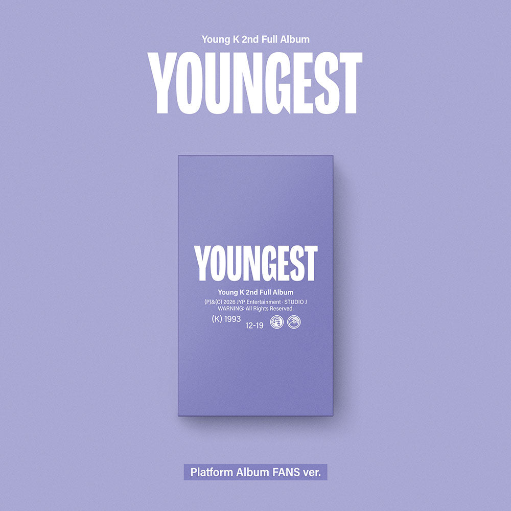 [PRE-ORDER] Young K 2ND FULL ALBUM [ YOUNGEST ] PLATFORM VER. FANS VER.