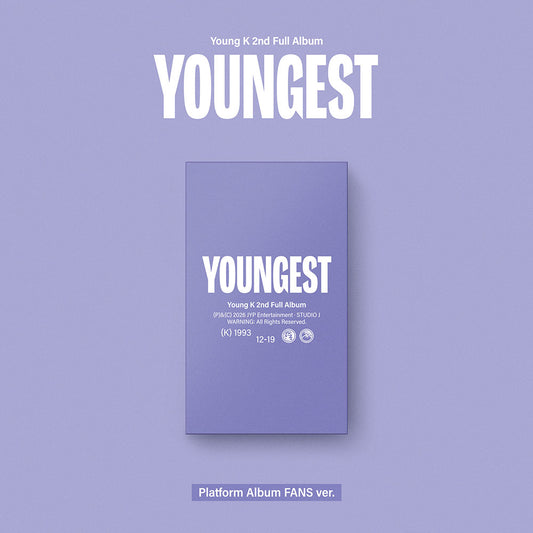 Young K 2ND FULL ALBUM [ YOUNGEST ] PLATFORM VER. FANS VER.