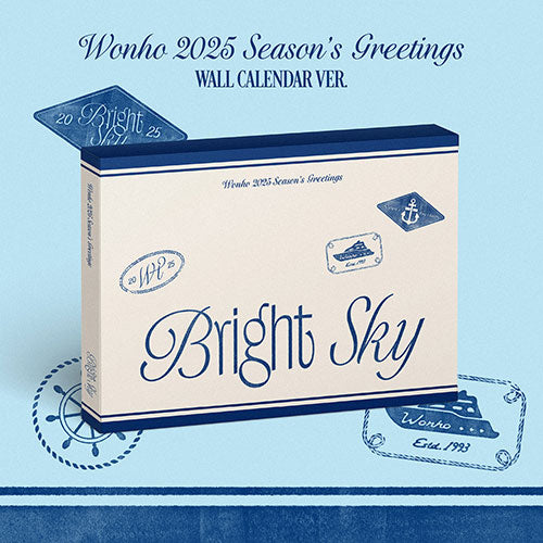 WONHO - 2025 Season’s Greetings [Bright Sky] WALL CALENDAR VER.