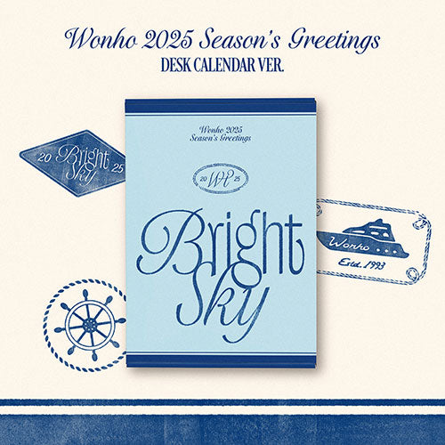 WONHO - 2025 Season’s Greetings [Bright Sky] DESK CALENDAR VER.
