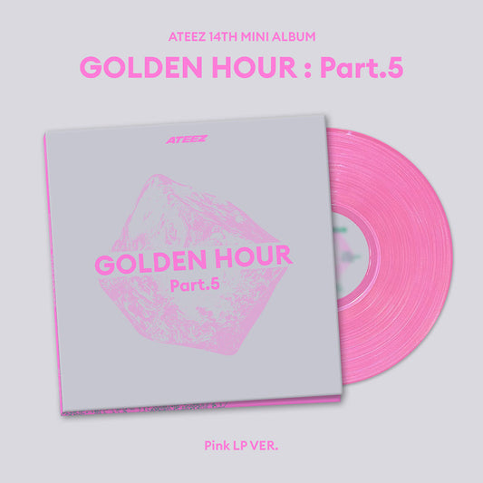 [PRE-ORDER] ATEEZ - GOLDEN HOUR : Part.5 [14th Mini Album - Pink LP Ver.]