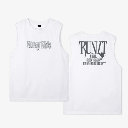 STRAY KIDS - [ SLEEVELESS TOP ] RUN IT OFFICIAL MD + POBs