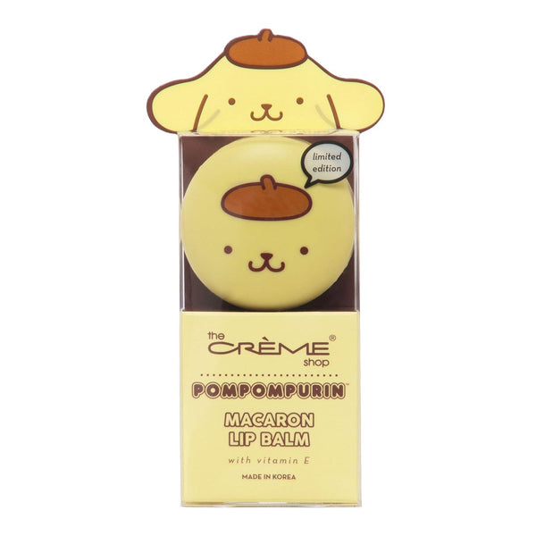 The Crème Shop x Sanrio Hello Kitty Macaron Lip Balm (Caramel Pudding)