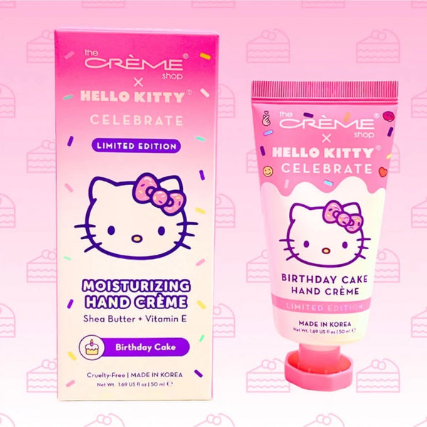 The Creme X Hello Kitty Limited Edition Birthday Cake Moisturizing Hand Creme