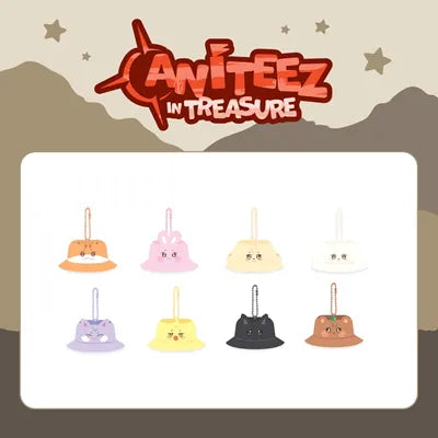 ATEEZ X ANITEEZ [BUCKET HAT KEYRING] ANITEEZ IN TREASURE