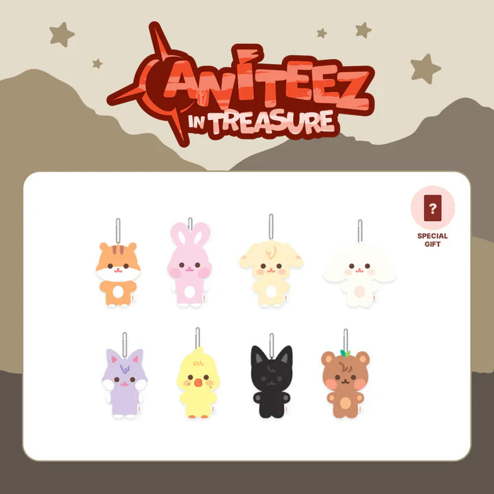 ATEEZ X ANITEEZ [FLAT-FUR PLUSH+MATCHING POB] ANITEEZ IN TREASURE