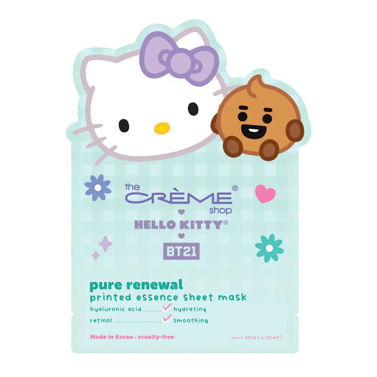 Hello Kitty & BT21 (SHOOKY) Pure Renewal Printed Essence Sheet Mask