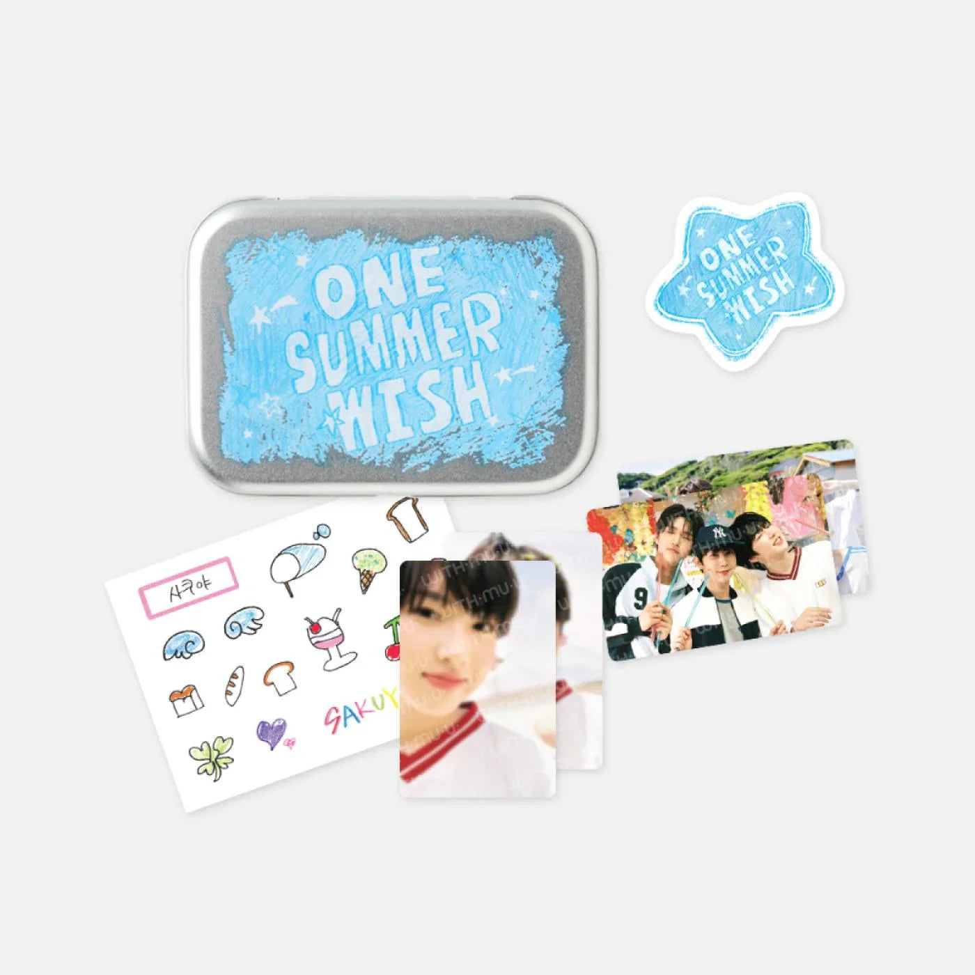 NCT WISH - 1ST PHOTO EXHIBITION 'ONE SUMMER WISH' OFFICIAL MD - [TIN CASE SET]