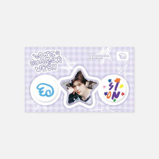 NCT WISH - 1ST PHOTO EXHIBITION 'ONE SUMMER WISH' OFFICIAL MD - [PIN BUTTON SET]