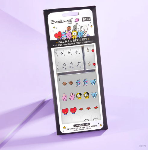 The Crème Shop BT21: UNIVERSTAR Gel Nail Strips (Set of 35)