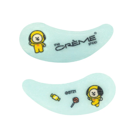 The Crème Shop BT21: “Work Hard, Rest Hard!” CHIMMY Hydrogel Under Eye Patches | Rejuvenating, Calming, & Soothing