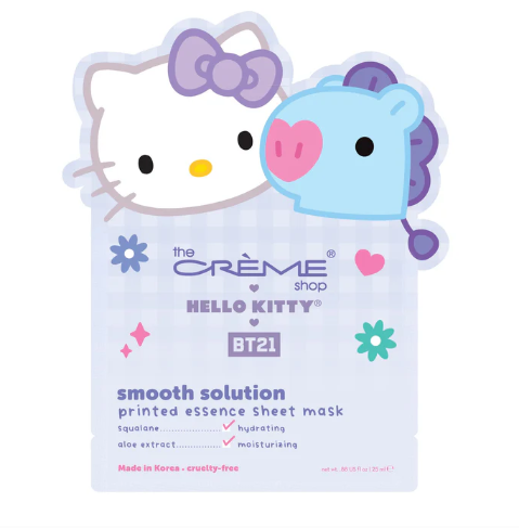 Hello Kitty & BT21 (MANG) Smooth Solution Printed Essence Sheet Mask