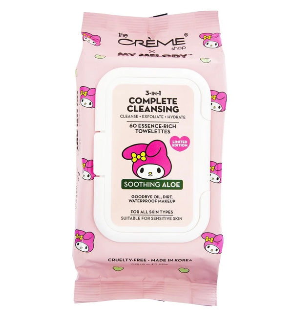 THE CREME SHOP My Melody 3-IN-1 Complete Cleansing Essence-Rich Towelettes - Smoothing Aloe