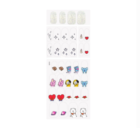 The Crème Shop BT21: UNIVERSTAR Gel Nail Strips (Set of 35)