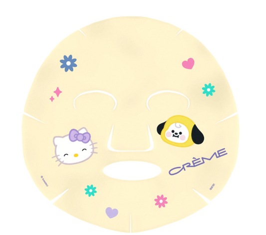 Hello Kitty & BT21 (CHIMMY) Glow Bright Printed Essence Sheet Mask