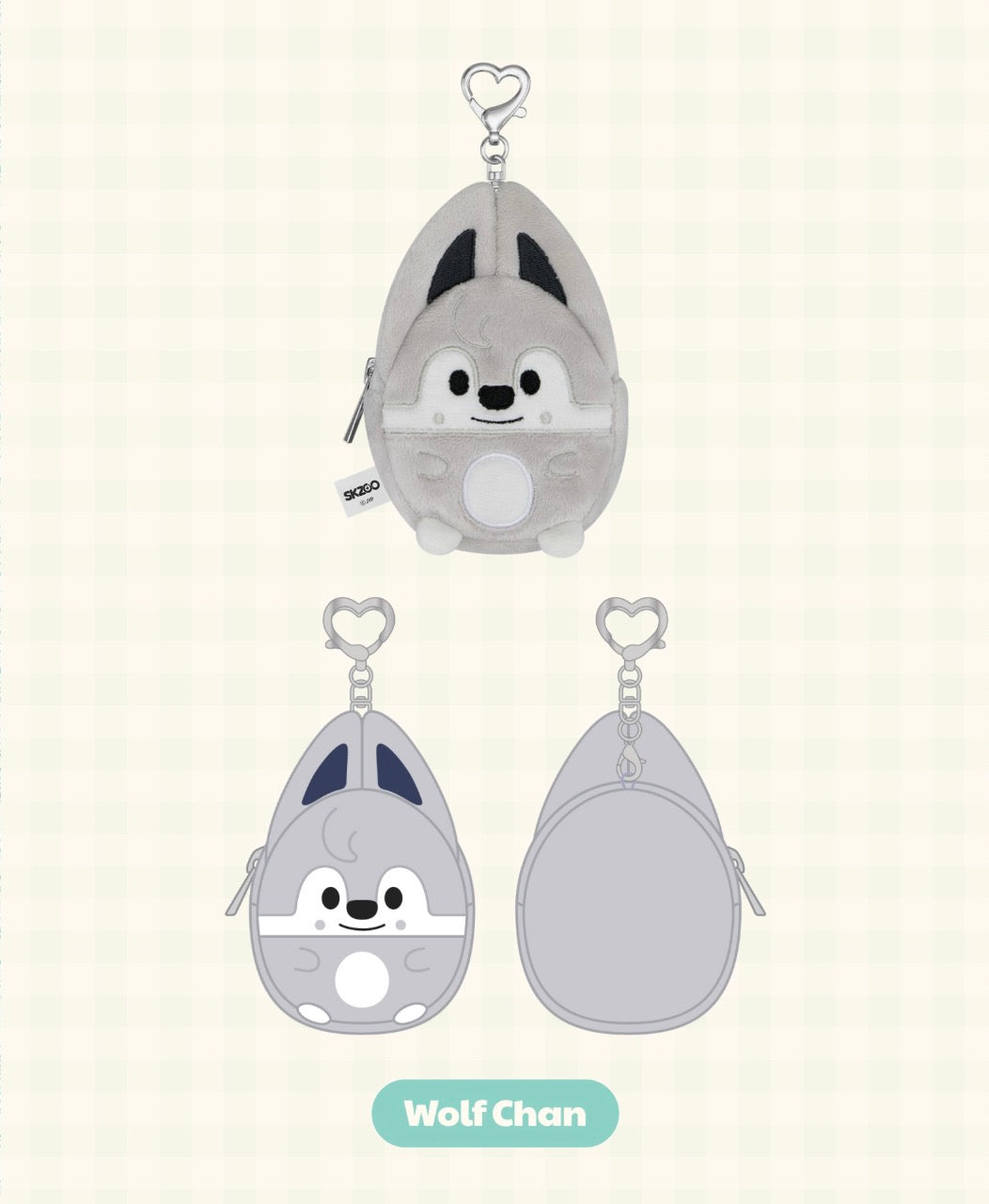 Stray Kids - Plush Coin Pouch [SKZOO X ZOOTOPIA 2 POP-UP Store Official MD]