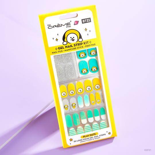 The Crème Shop BT21: Chimmy Play Date Gel Nail Strips (Set of 35)
