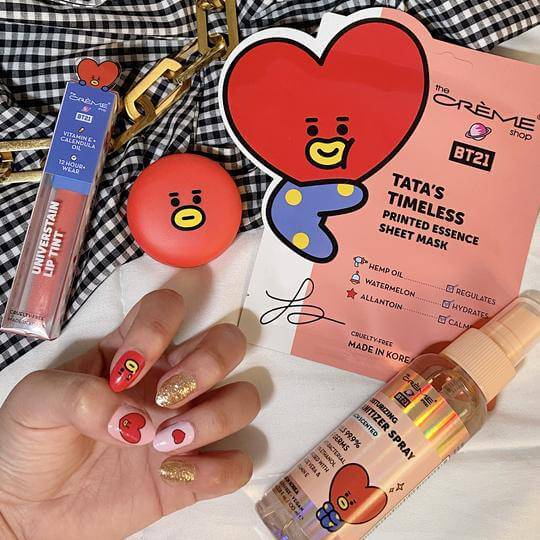 The Crème Shop BT21: TATA Galactic Love Gel Nail Strips (Set of 35)