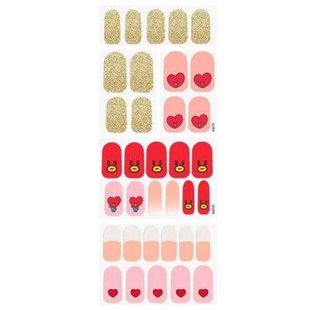 The Crème Shop BT21: TATA Galactic Love Gel Nail Strips (Set of 35)