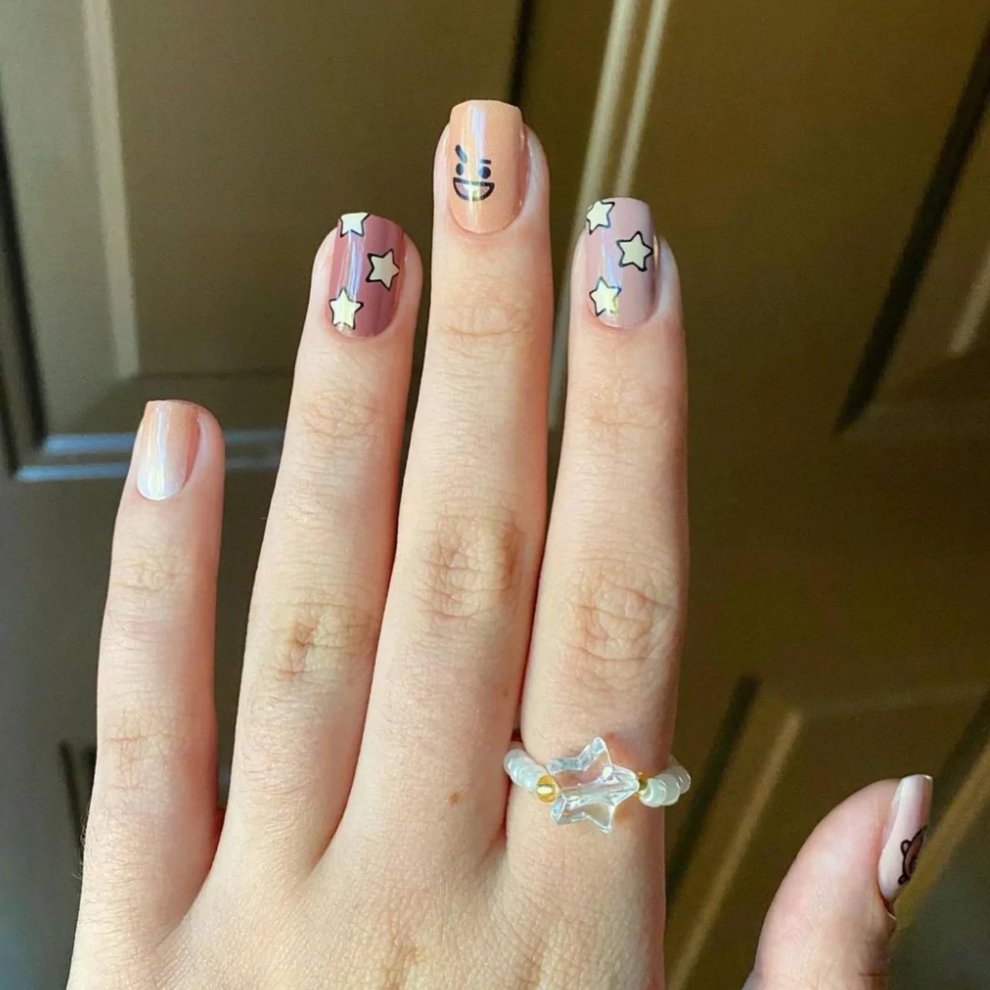 The Crème Shop BT21: SHOOKY Cocoa Cutie Gel Nail Strips (Set of 35)