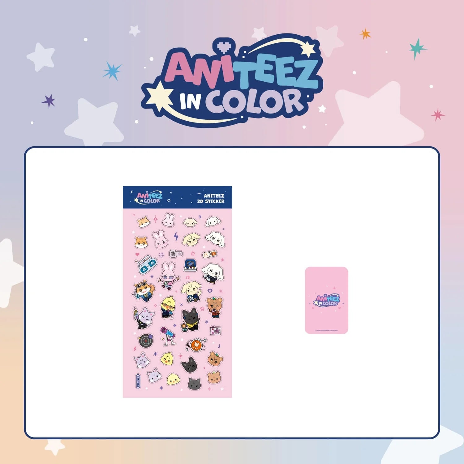 [PRE-ORDER] ANITEEZ IN COLOR Official MD – ATEEZ ANITEEZ 3D Sticker