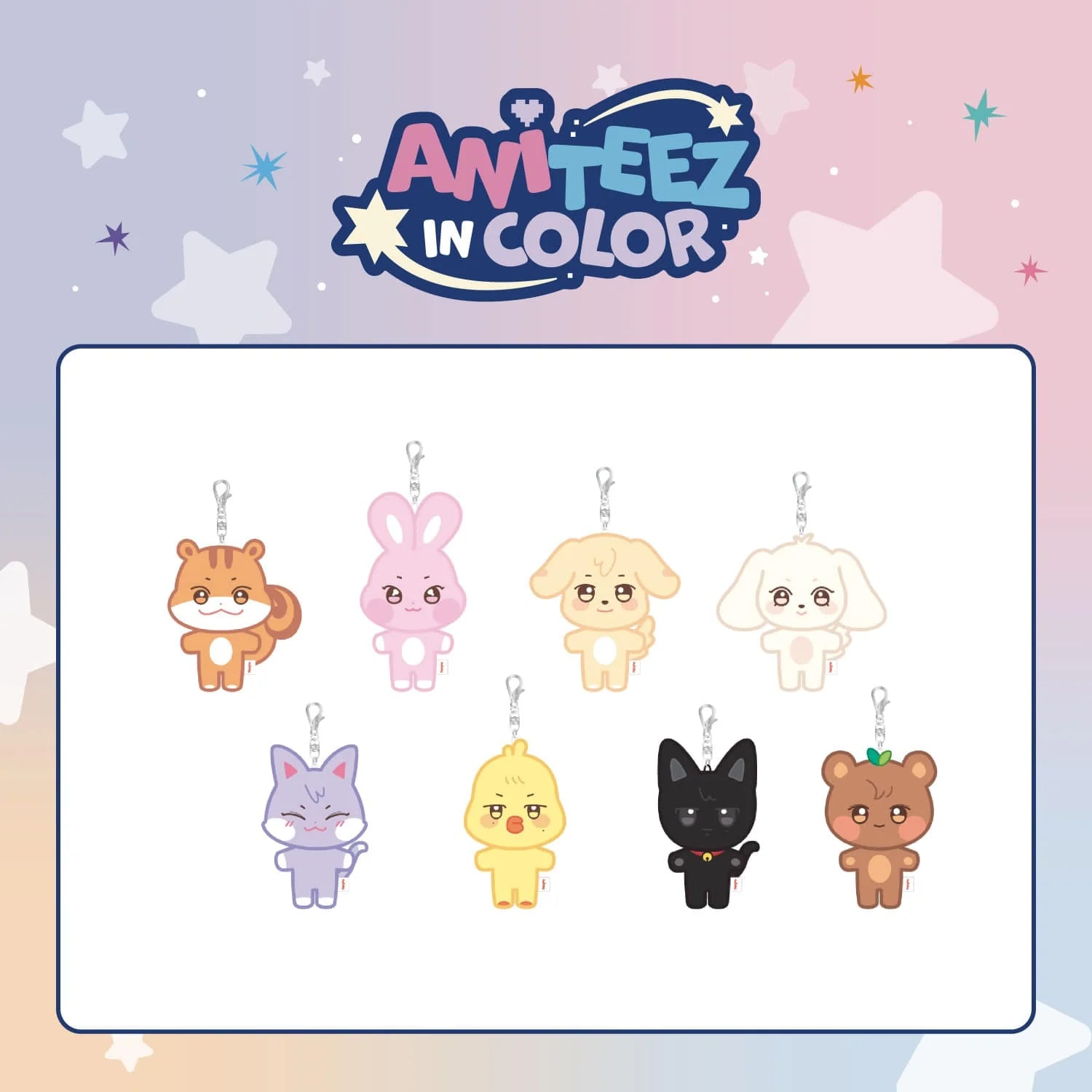 [PRE-ORDER] ANITEEZ IN COLOR Official MD – ATEEZ ANITEEZ Plush Keyring