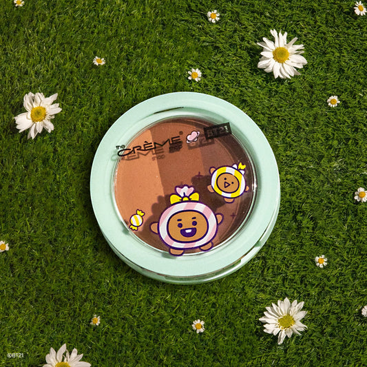 The Crème Shop BT21 Baby SHOOKY Ultra-Pigmented Eyeshadow Trio - Cookies & Creme