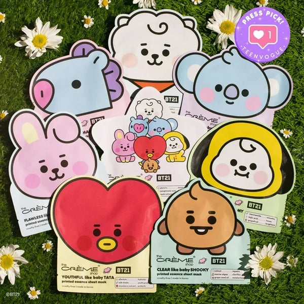 THE CREME SHOP BT21 BABY: Complete Printed Essence Sheet Mask