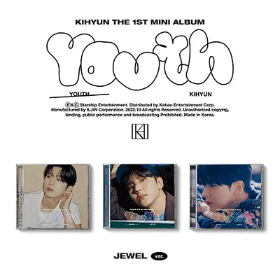 MONSTA X KIHYUN - THE 1ST MINI ALBUM YOUTH (JEWEL CASE VER)