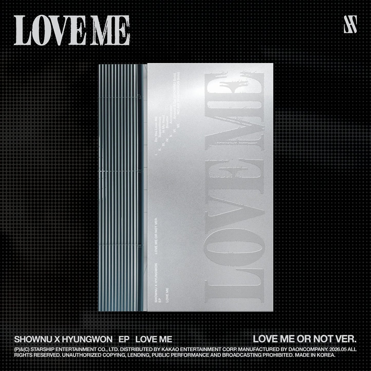 SHOWNU X HYUNGWON - LOVE ME [EP Album ]