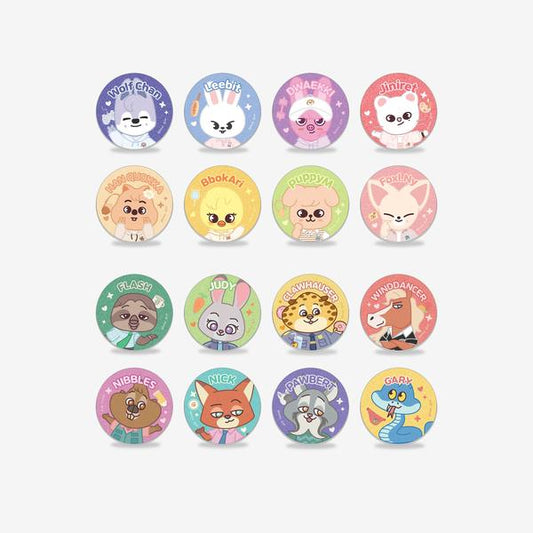 Stray Kids - Secret Glitter Can Badge [SKZOO X ZOOTOPIA 2 POP-UP Store Official MD]