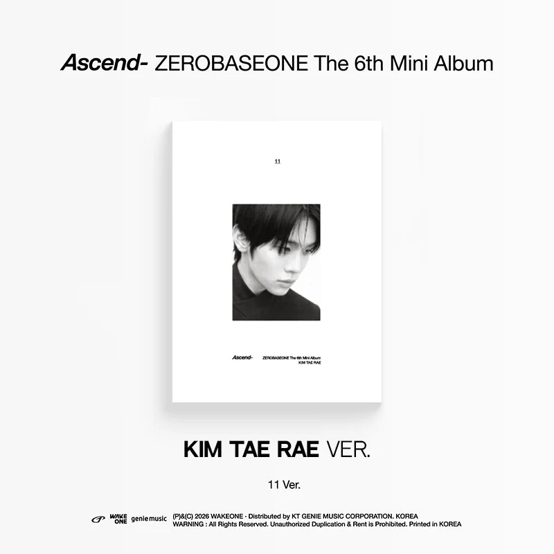 ZEROBASEONE - Ascend- [6th Mini Album - 11 Ver.]